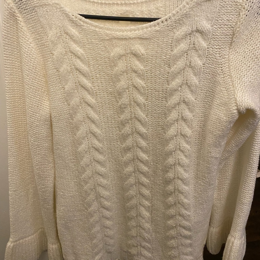 Helena Cream Cable Knit Sweater